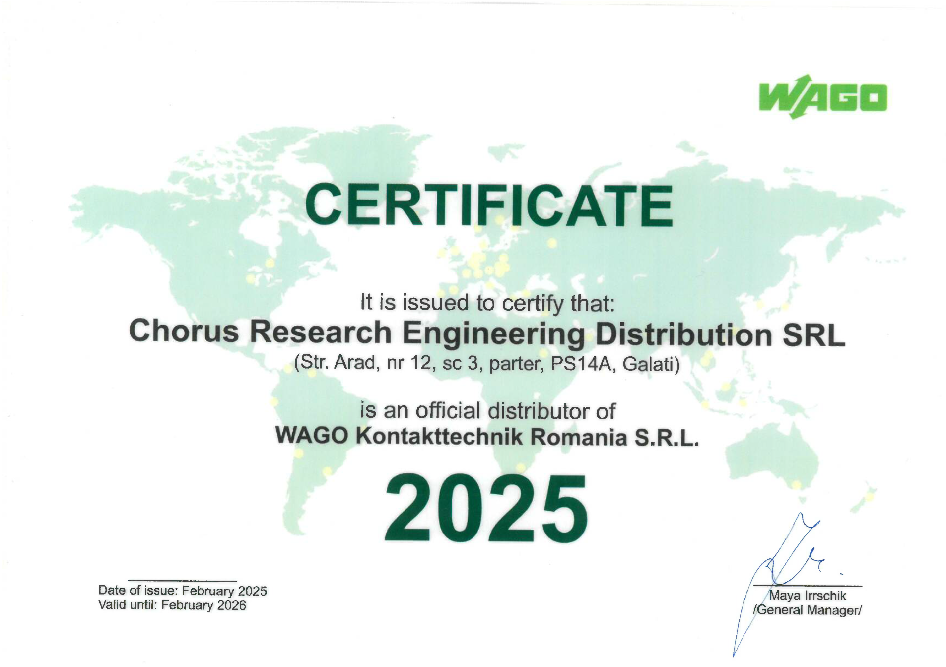 Anexa Certificat 